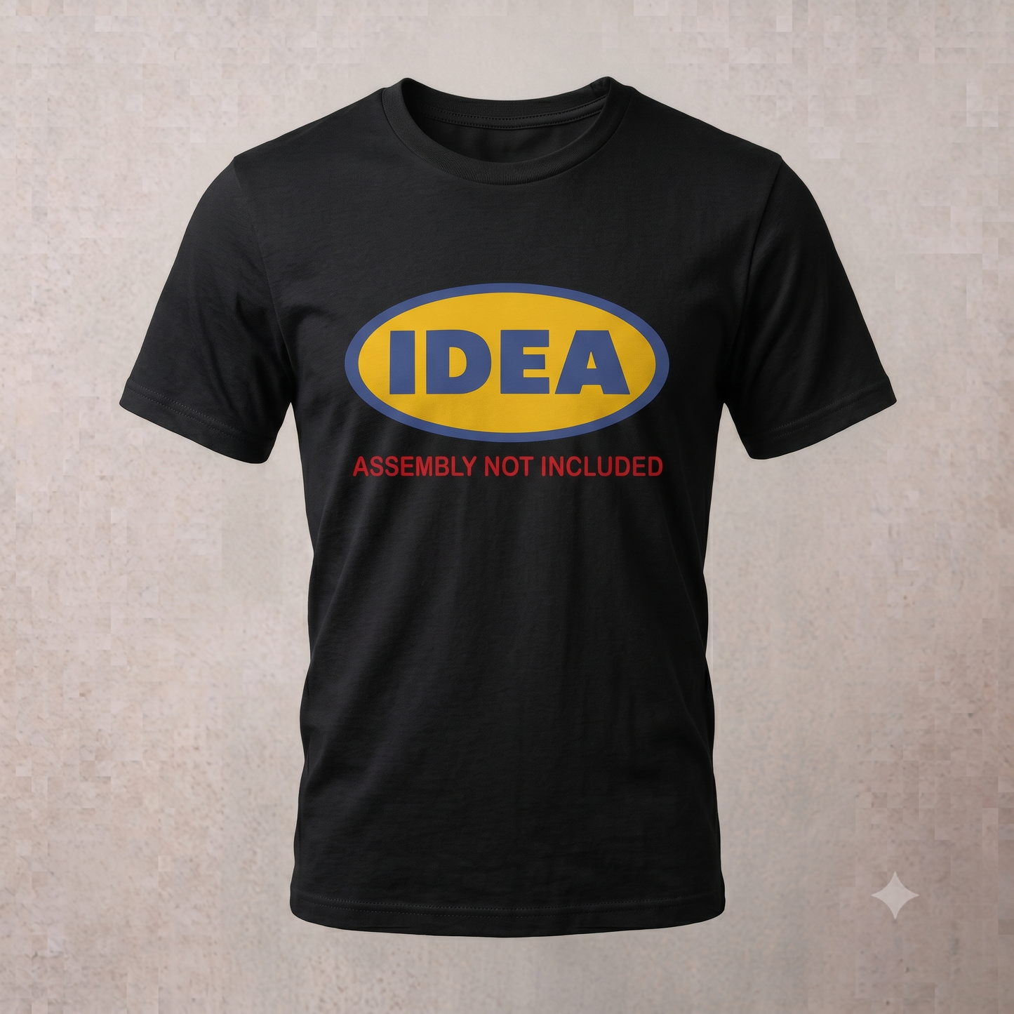 IDEA Shirt in black, flat lay