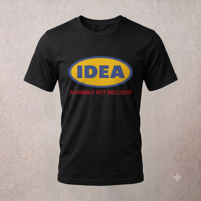 IDEA Shirt in black, flat lay