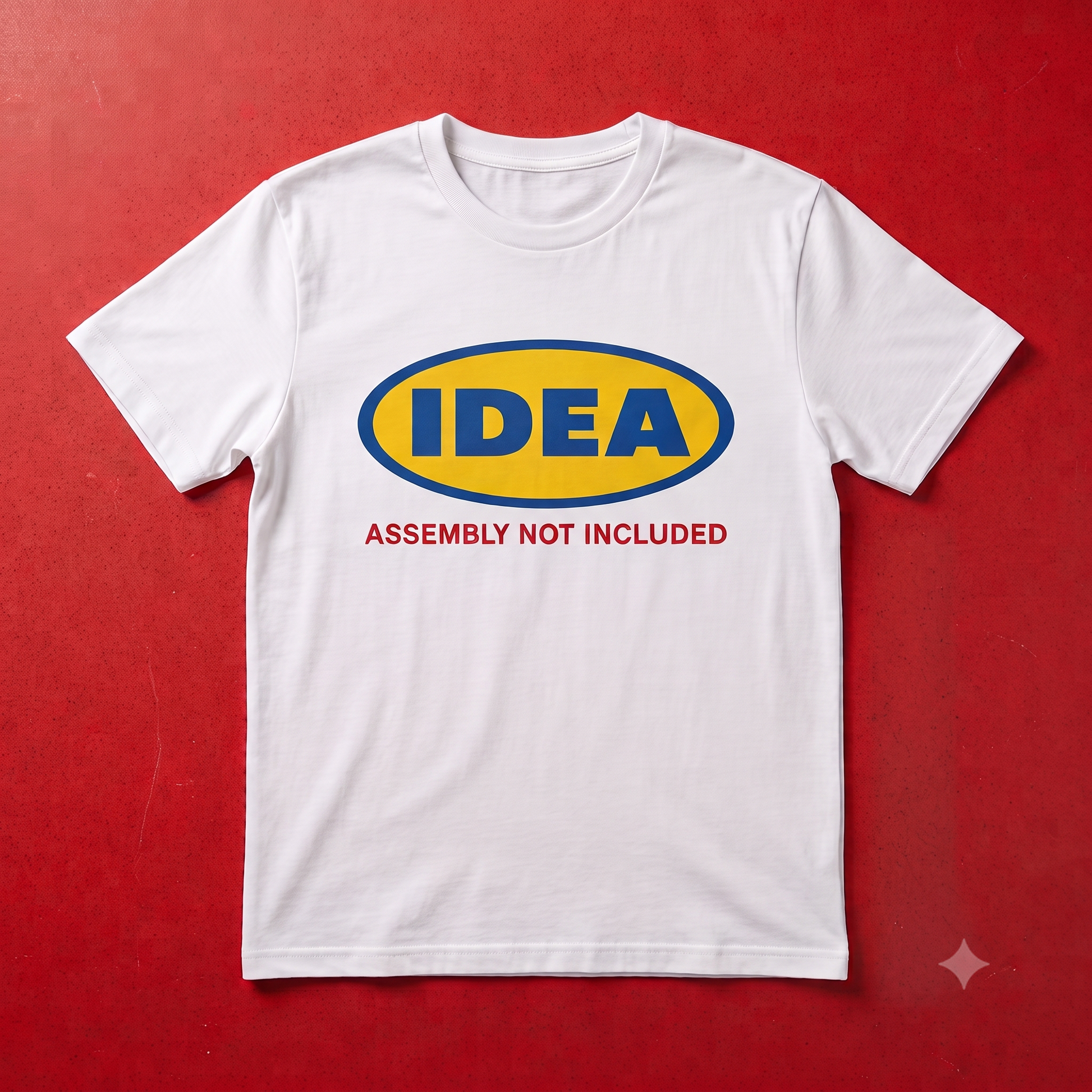 IDEA Shirt in white, flat lay