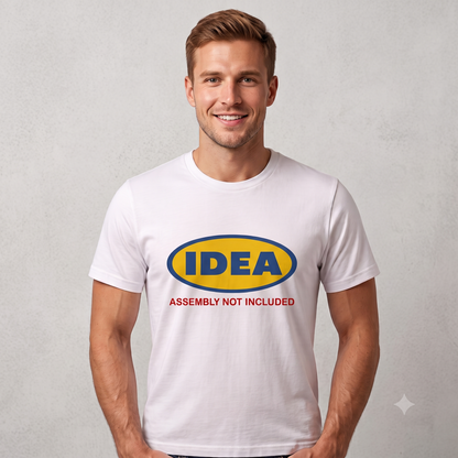 IDEA Shirt in white, front view on male model