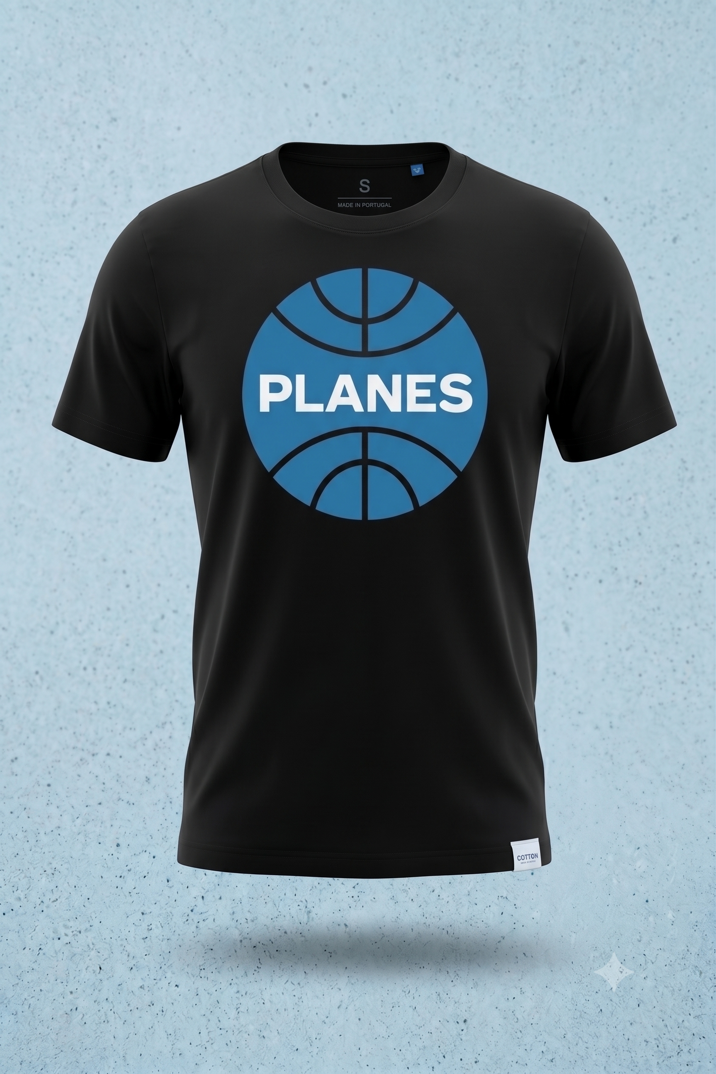 PLANES (Pan Am) tee in black, ghost mannequin view