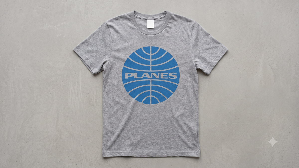 PLANES (Pan Am) - Grey - Flat Lay